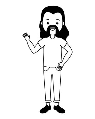 sakallı adam hipster