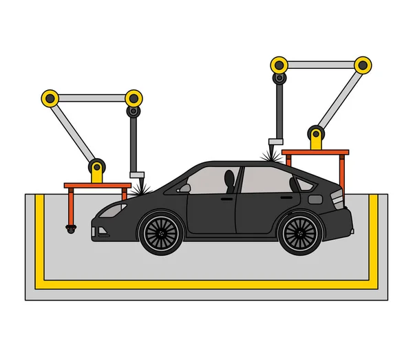 Ikona stroje na montáž auta — Stockový vektor