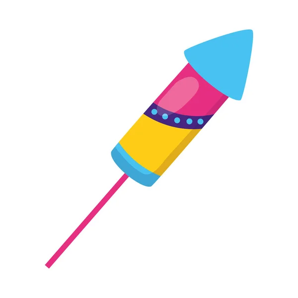 Feux d'artifice fusée carnaval — Image vectorielle