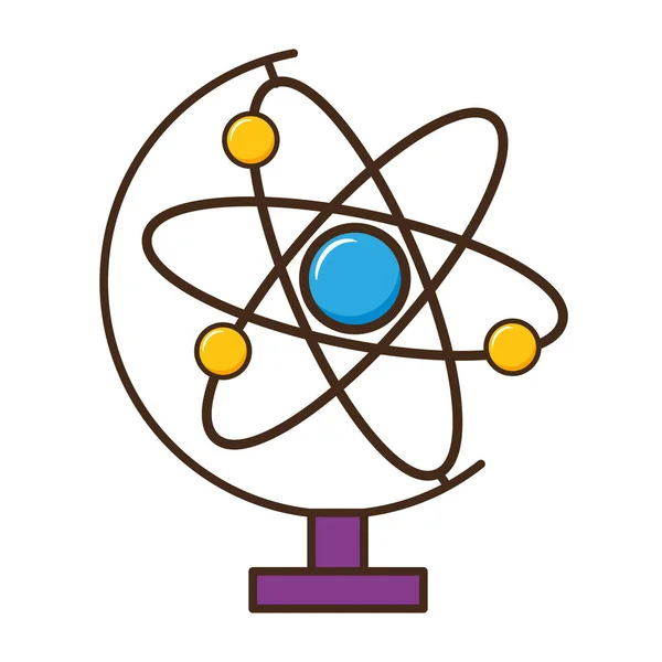 Okul bilimi atom — Stok Vektör