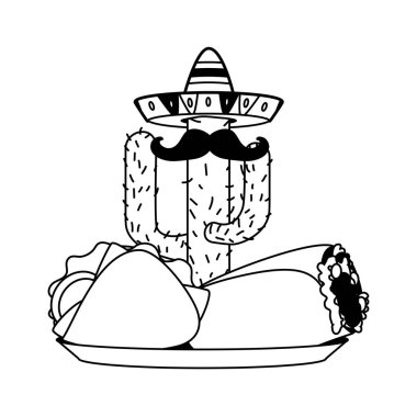 meksika kaktüs taco burrito