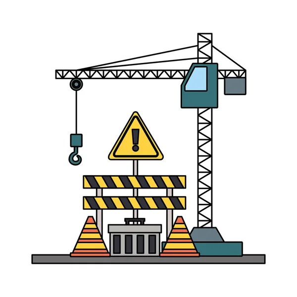 Crane construction tools — Stock Vector