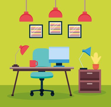Ofis iç çalışma alanı