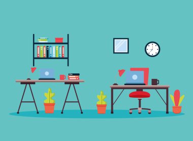 Ofis iç çalışma alanı