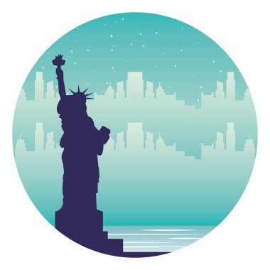 özgürlük şehir dönüm noktası new york heykeli