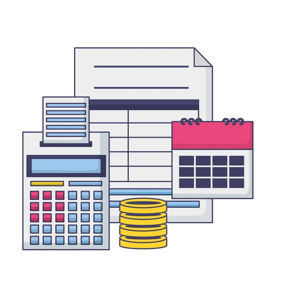 Concept de paiement fiscal — Image vectorielle