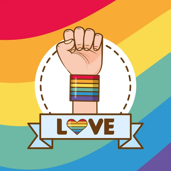 Lgbt orgullo amor — Archivo Imágenes Vectoriales