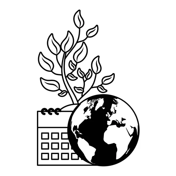 Światowy kalendarz roślin — Wektor stockowy