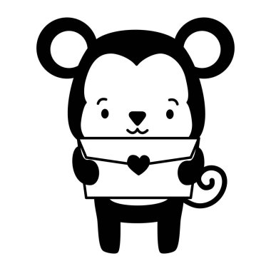 Sevimli hayvan çizgi filmi