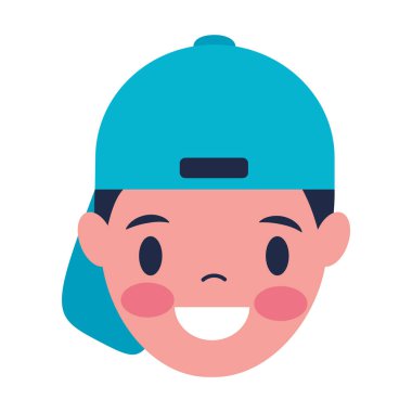 beyaz zemin üzerinde gülümseyen adam yüz