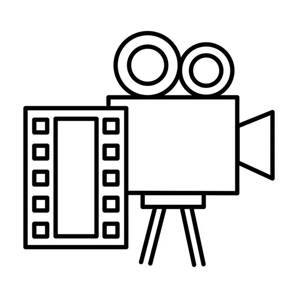 Video kamera ve film kaseti simgesi — Stok Vektör