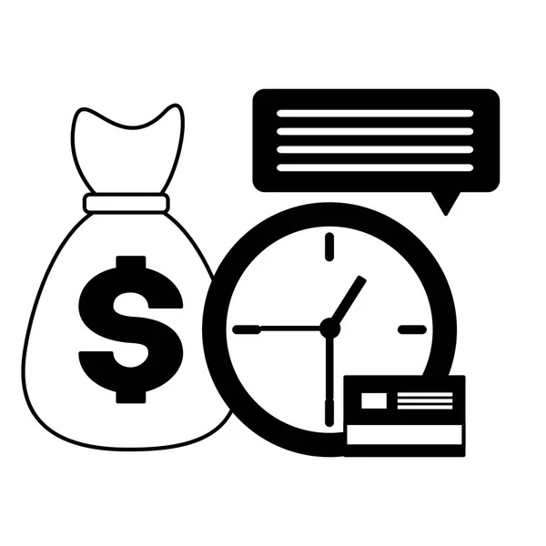 Belasting tijd betaling — Stockvector