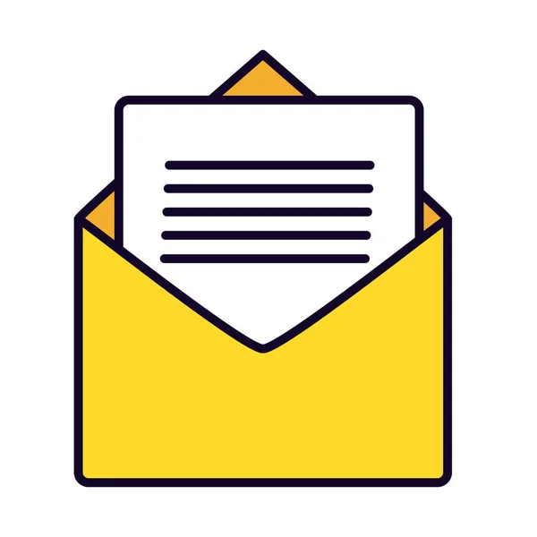 E-posta zarfı iletisi — Stok Vektör