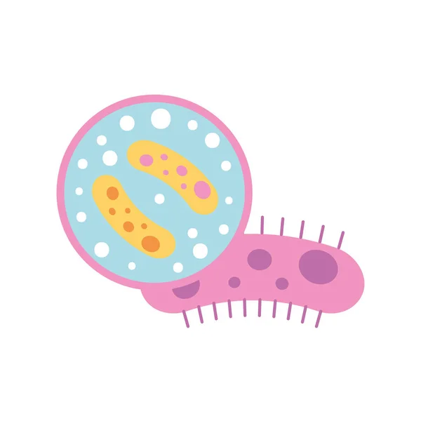 Viroloji mikrop bakteri petri çanak bilim — Stok Vektör
