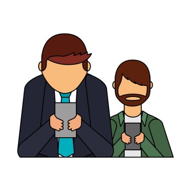 people using mobile