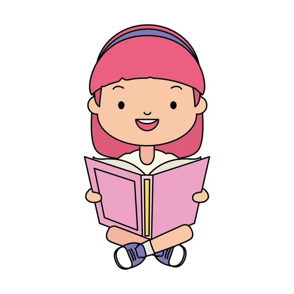 Welttag des Buches für Mädchen — Stockvektor