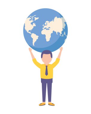 dünyayı elinde tutan işadamı