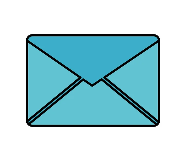 Envelope mail isolated icon — Stock Vector