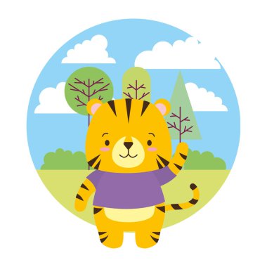 Sevimli hayvan çizgi filmi