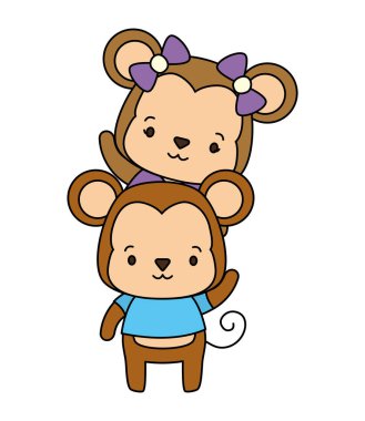 Sevimli hayvan çizgi filmi