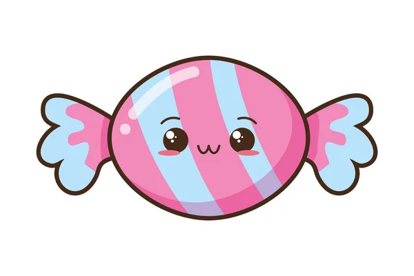 Kawaii comida de dibujos animados — Vector de stock