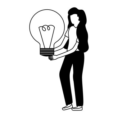 kadın holding ampul