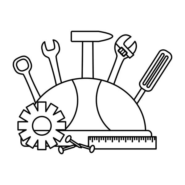 头盔构造工具 — 图库矢量图片