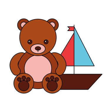 ayı ve tekne çocuk oyuncaklar