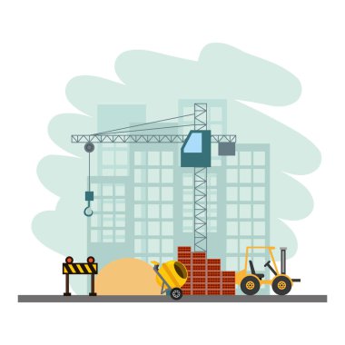 inşaat forklift tuğla karıştırıcı