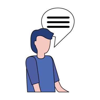 adam konuşma balonu