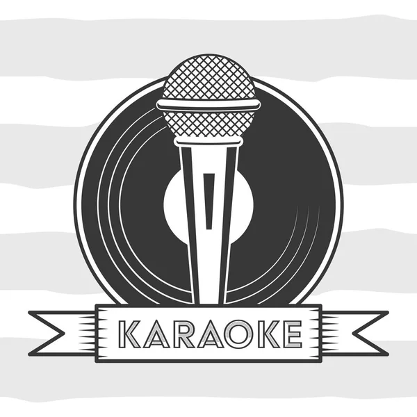 Karaoke w stylu retro — Wektor stockowy