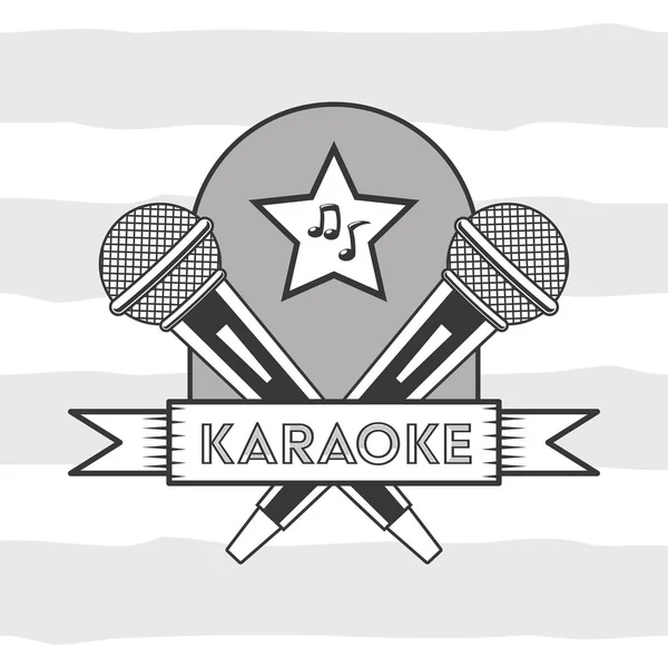 Karaoke w stylu retro — Wektor stockowy