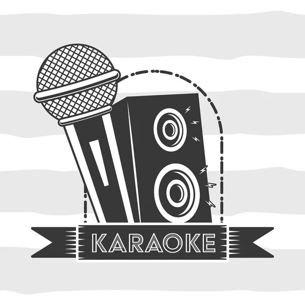 Karaoke w stylu retro — Wektor stockowy