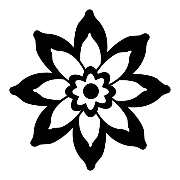 Bloemdecoratie ornament — Stockvector