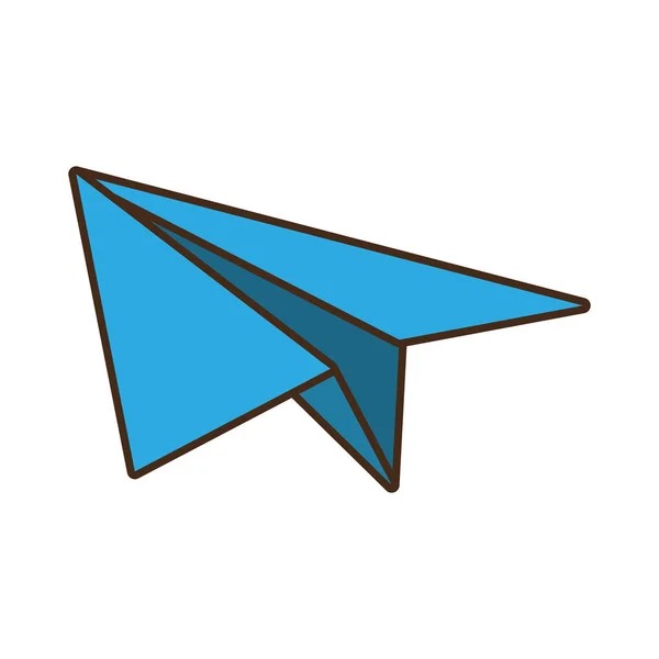Papierflieger-Symbol — Stockvektor