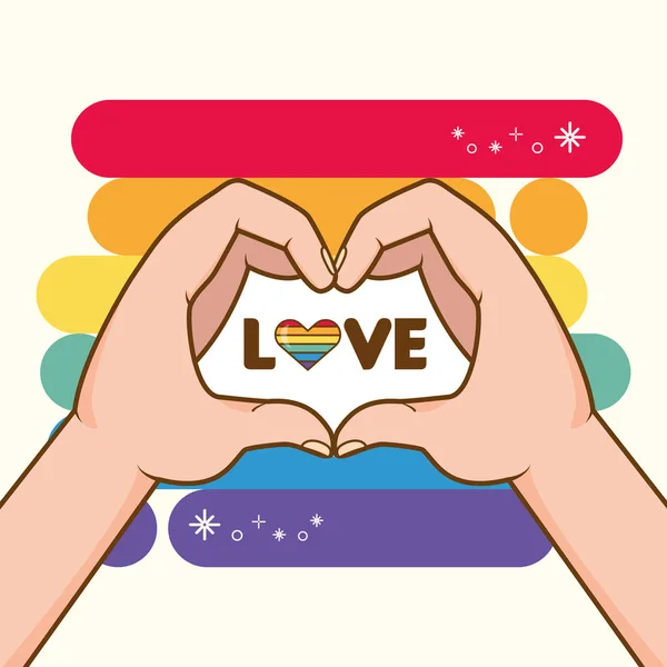Любов ЛГБТ гордість — стоковий вектор