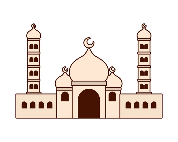 Taj mahal antiguo palacio — Vector de stock
