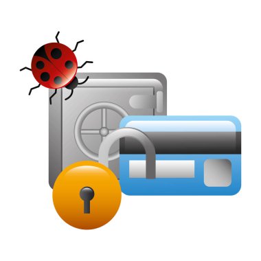 set simgeleri ile güvenli ağır kutu