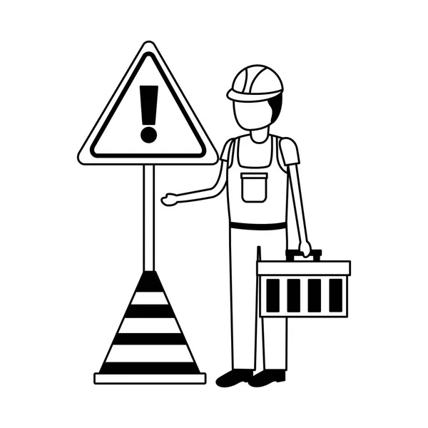 Scatola dei lavoratori edili — Vettoriale Stock