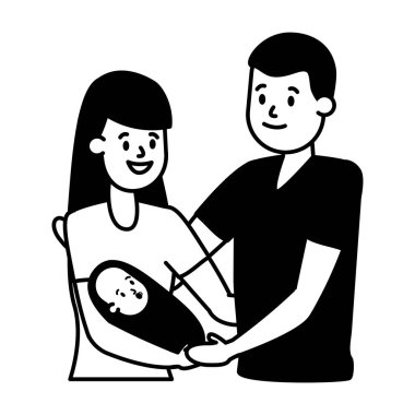 Anne, baba ve bebek