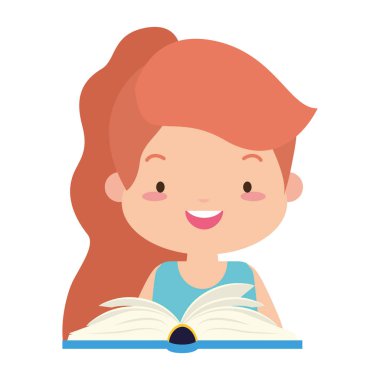 kitap ile şirin kız