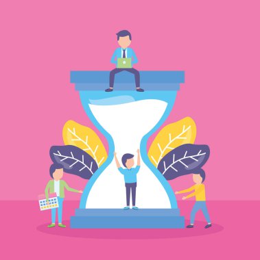 iş adamları kum saati