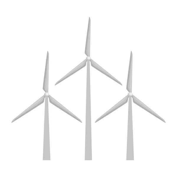 Wind energia ikona na białym tle — Wektor stockowy