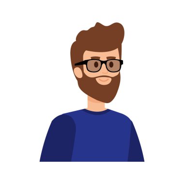 Sakallı genç adam.