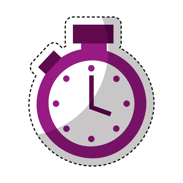 Chronometer watch isolated icon — Stock Vector