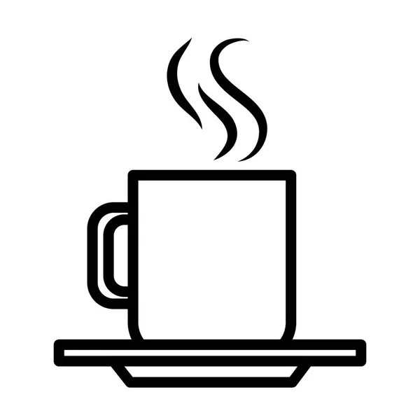 Кухоль гарячого кави — стоковий вектор