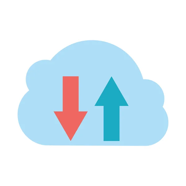 Cloud computing opbevaring – Stock-vektor