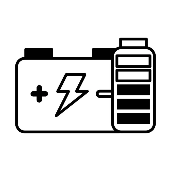 Akkumulátortöltés ökológia energia megújuló — Stock Vector