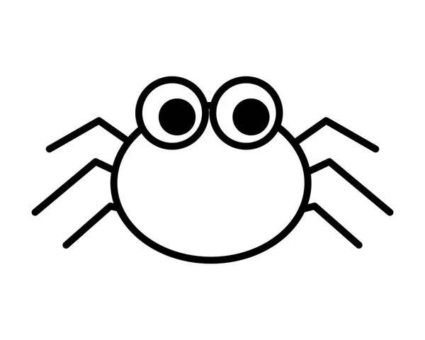 Halloween spider isolated icon — Stock Vector