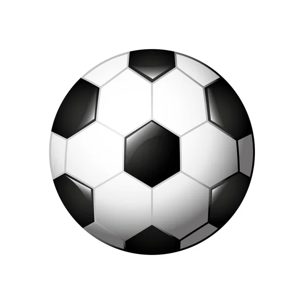 Soccer balloon isolated icon — Stock Vector